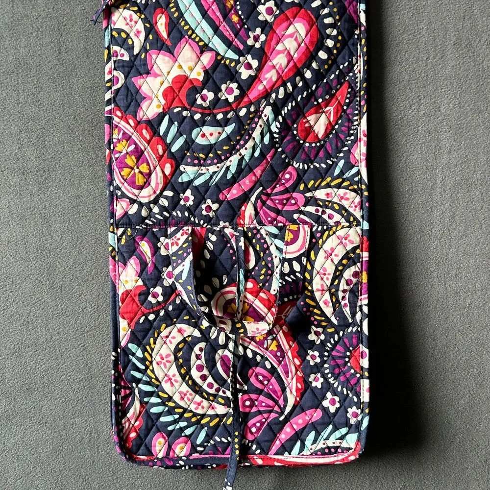Vera Bradley Painted Paisley Hanging Organizer Travel Toiletry Cosmetic Bag